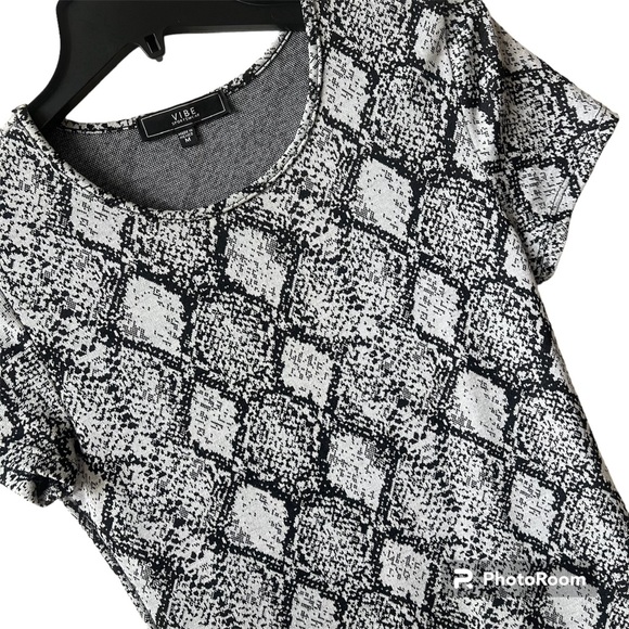 VIBE WOMEN’S SNAKE PRINT MINI SHIRT DRESS SIZE M - Picture 2 of 4